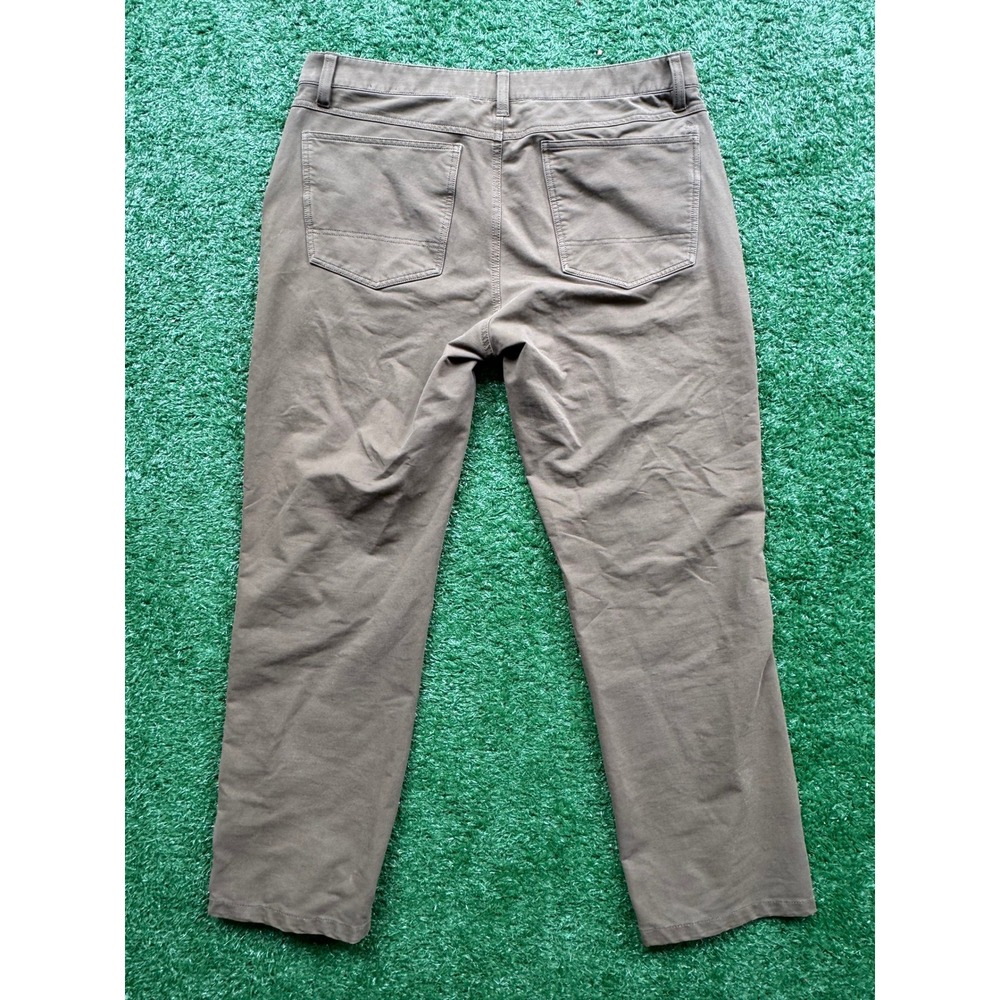 Orvis Mens 5 Pocket Pants Olive Drab Khaki Straight Leg 36x30 Outdoor Casual - Picture 4 of 11